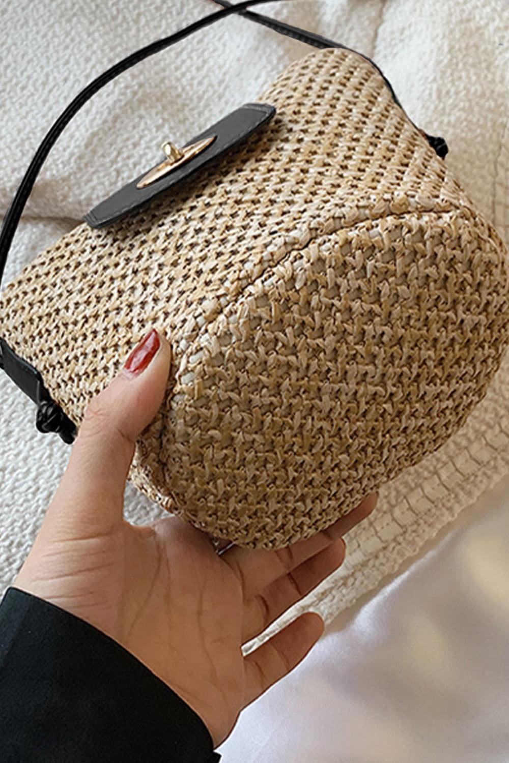 Adored Straw Bucket Bag