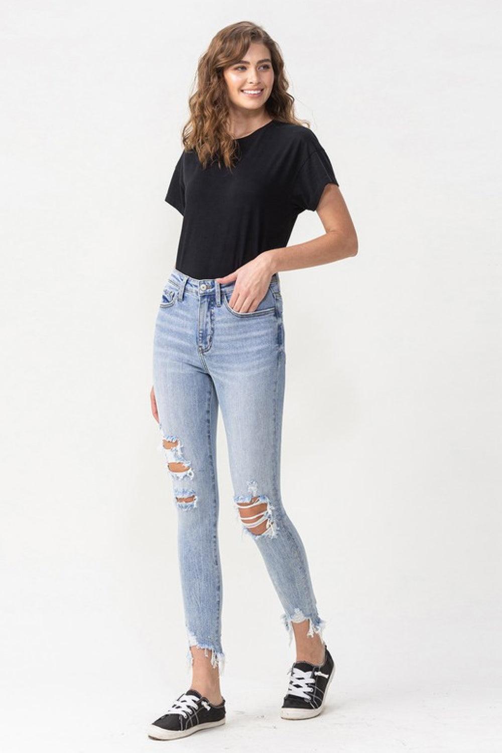 Women's Full Size Lauren Distressed High Rise Skinny Jeans