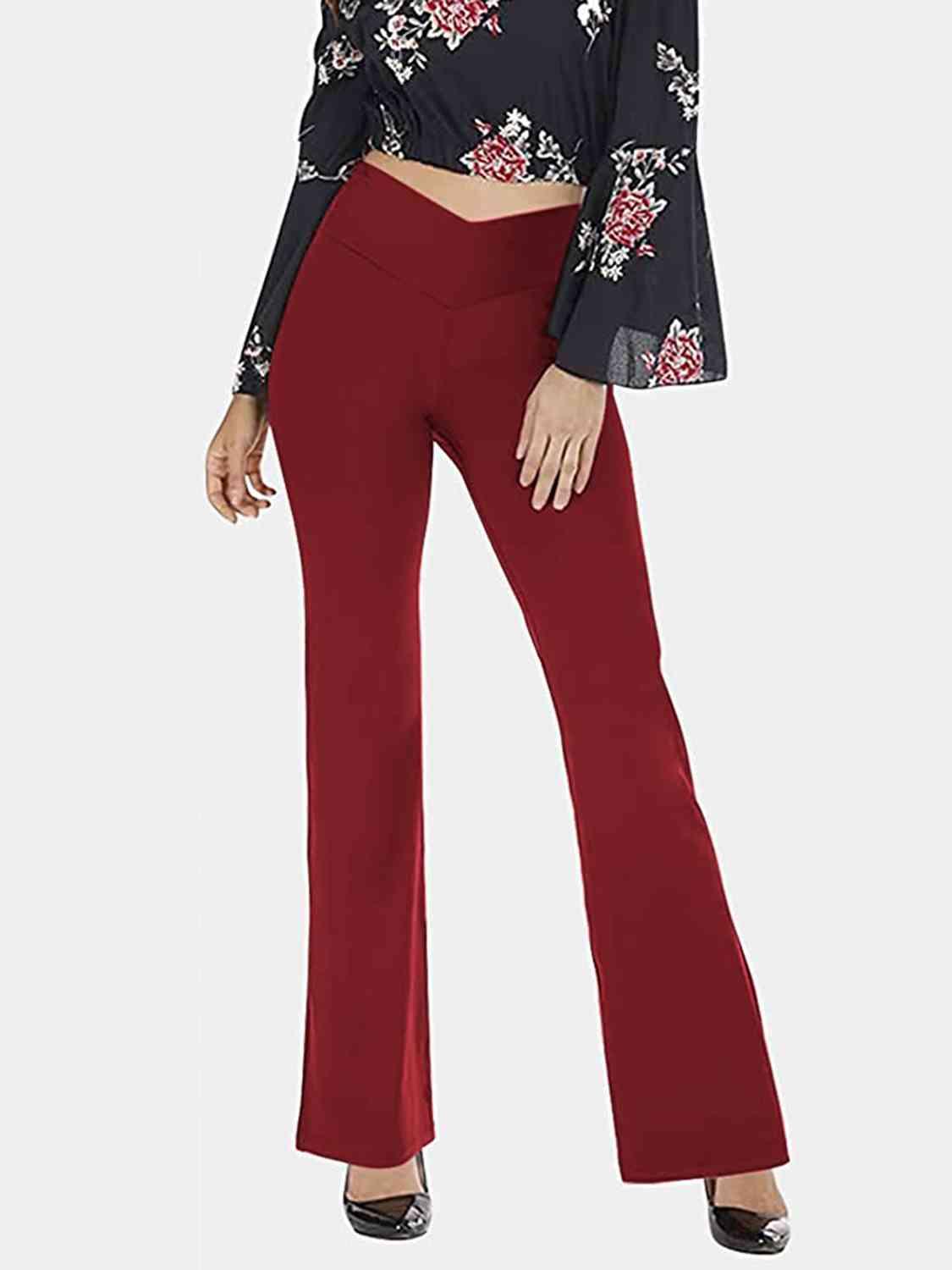 Women’s V-Waist Bootcut Long Pants